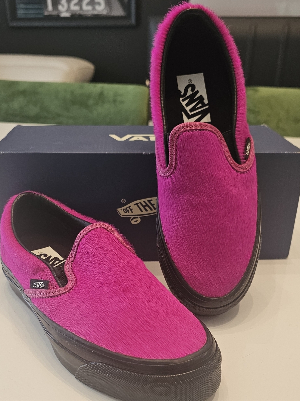 Vans Slip-On Women’s Shoes in Fuchsia Pink
